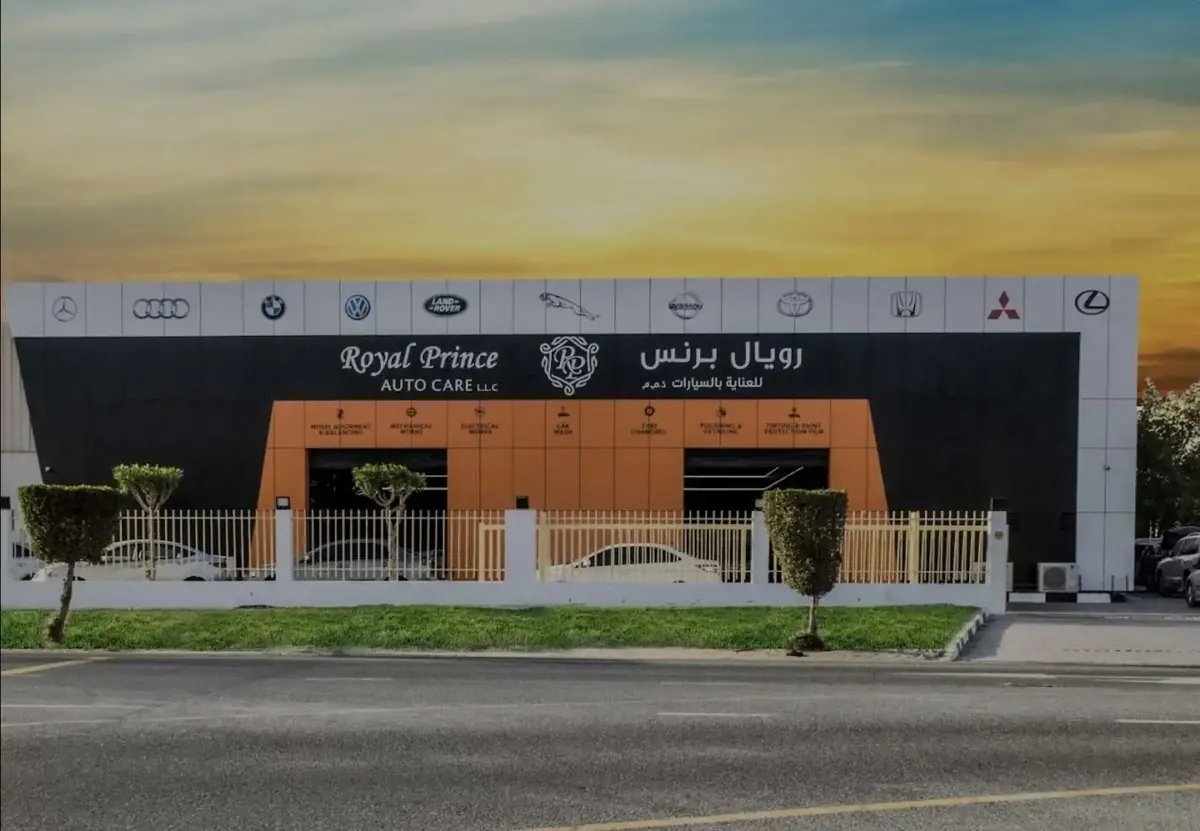 The Royal Prince Auto Care workshop in Dubai Investment Park 2